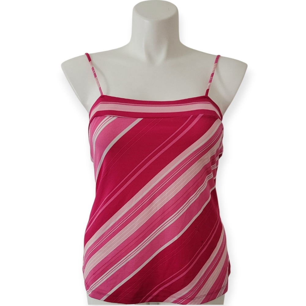 Striped Pink Cami Top Size Large